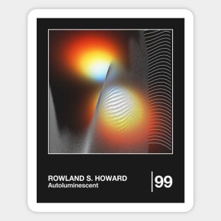 Rowland S Howard / Minimal Graphic Design Tribute Magnet